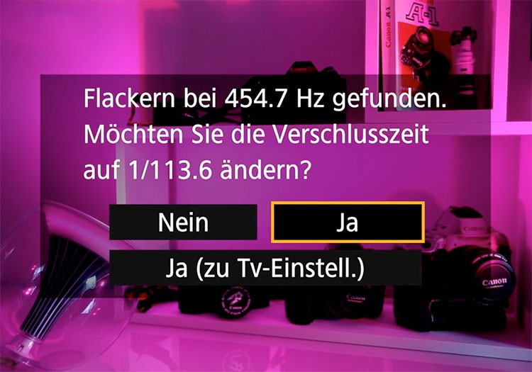 Quick-Tipp: Anti-Flacker Funktionen bei der EOS R3