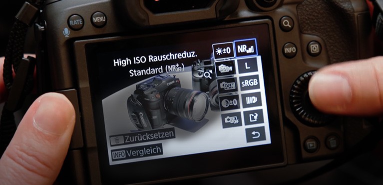 Verbessere die technische Qualität von High-ISO-Aufnahmen mit der KI-basierten Entrausch-Funktion